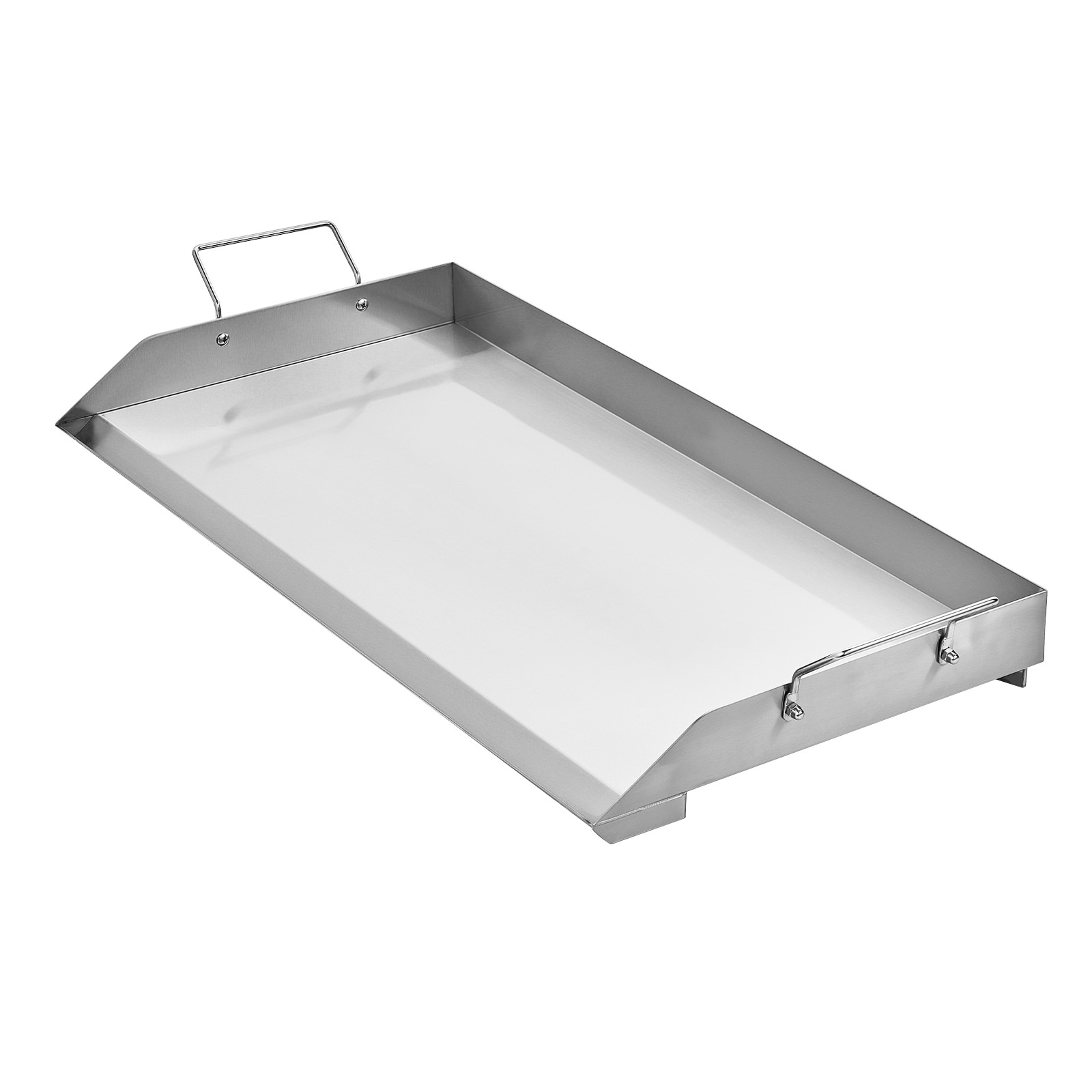 32x16 In Flat Top Griddle Stainless Steel Universal BBQ Grill Pan Cookware_voghion.com